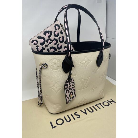 Louis Vuitton Neverfull Tote MM Ivory Leather - Picture 7 of 14